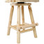 Tabouret de bar rustique, chaise en bois avec accoudoirs pour salle à manger, restaurant, pub-413285679