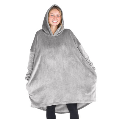 Bare Homey Wearable Blanket Microplush Side Pockets