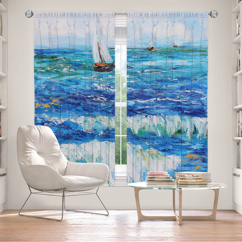 Rideau en polyester, L 40 po x L 82 po