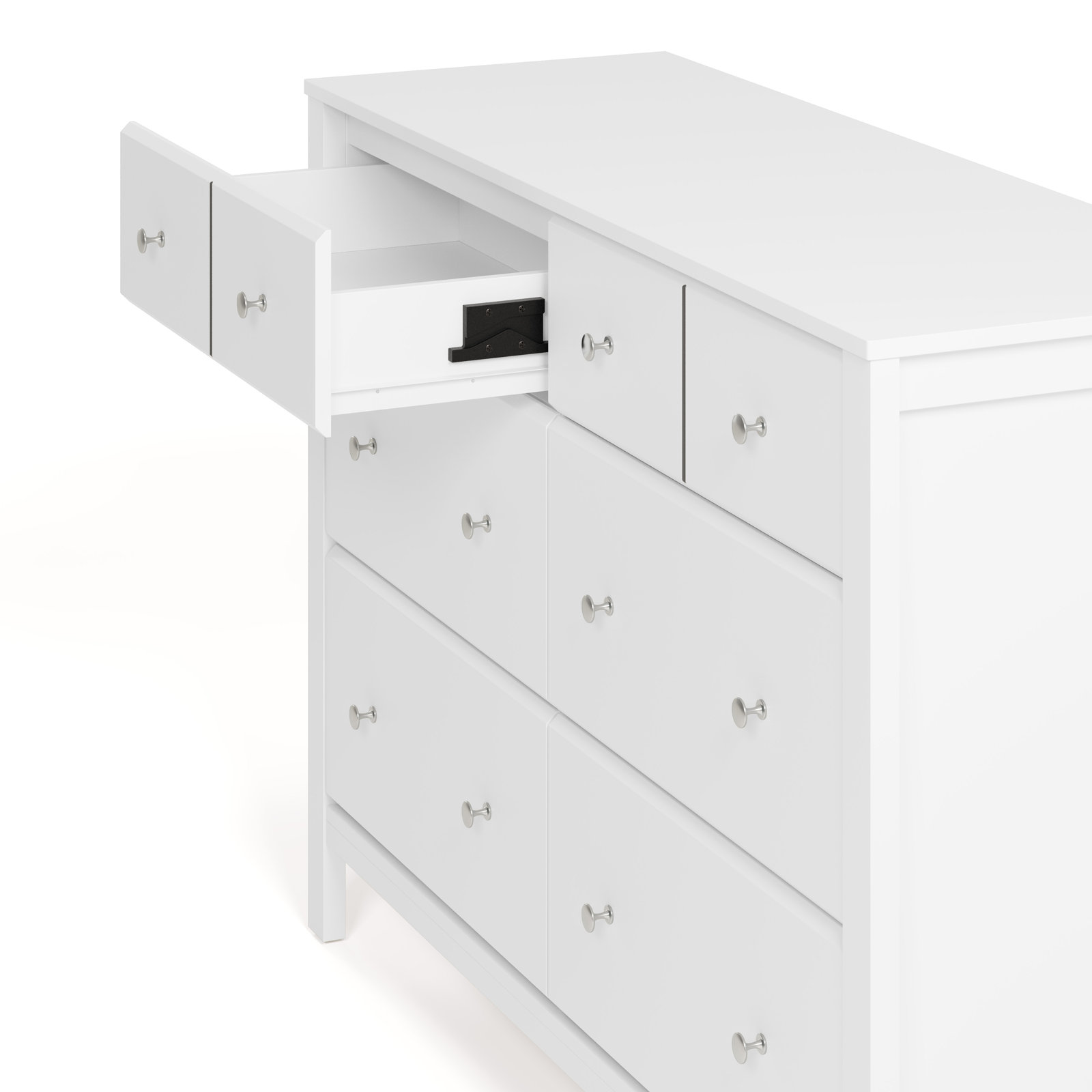 Horizon 6-Drawer Double Dresser, White