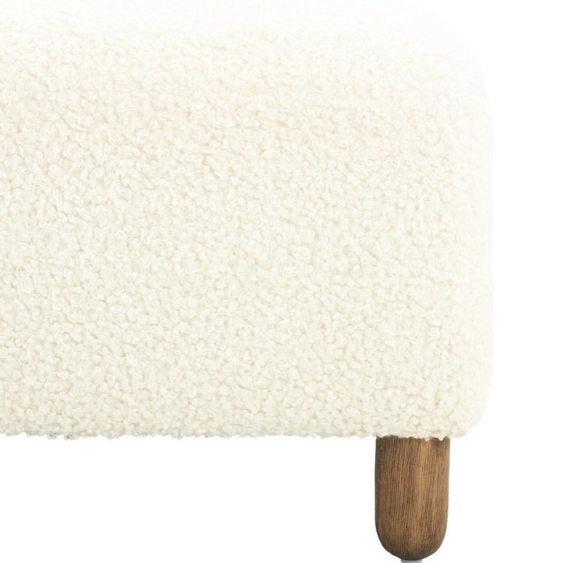 Repose-pieds confortable, blanc