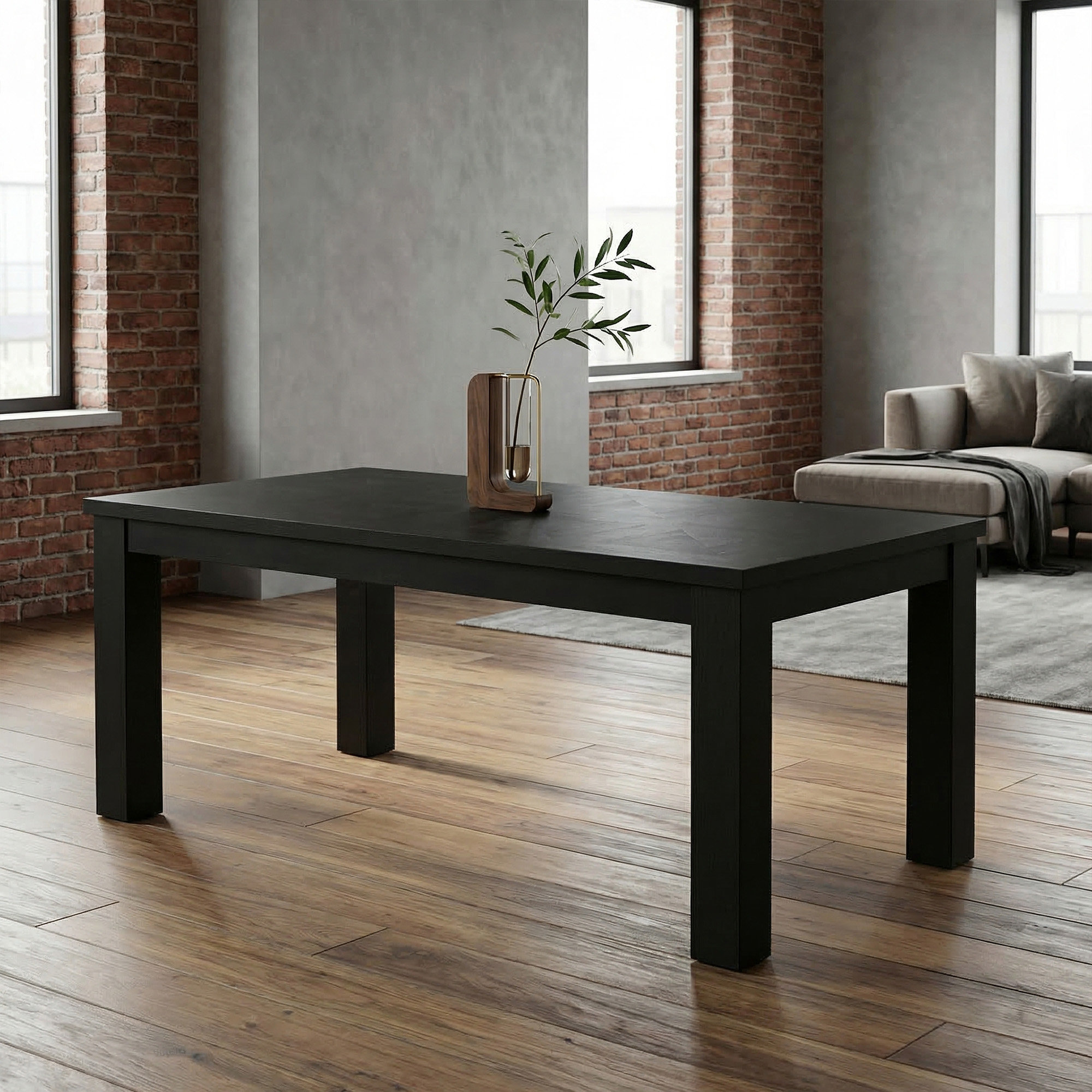 Dutton Dining Table, Cracked Espresso