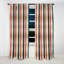 Retro Revival Striped Motif III - Rideau à rayures - Rideau occultant à rayures - 1 panneaux-107546147