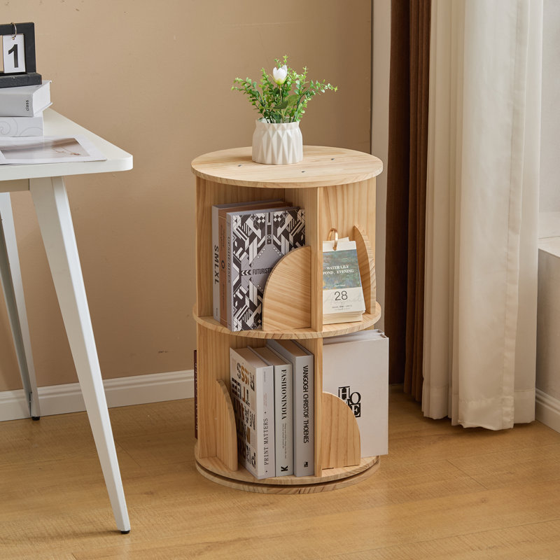 Sakas 66cm H x 40cm W Bookcase, Wood color