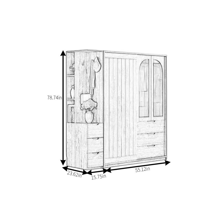 Gailey, 79" H x 71" W x 24" D