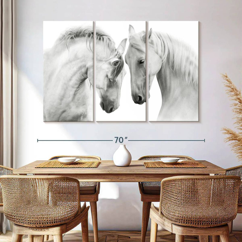 Horses Courting, 42" H x 65" W