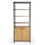 Hans 35.25" W x 84.25"H Open & Closed Etagere Bookcase