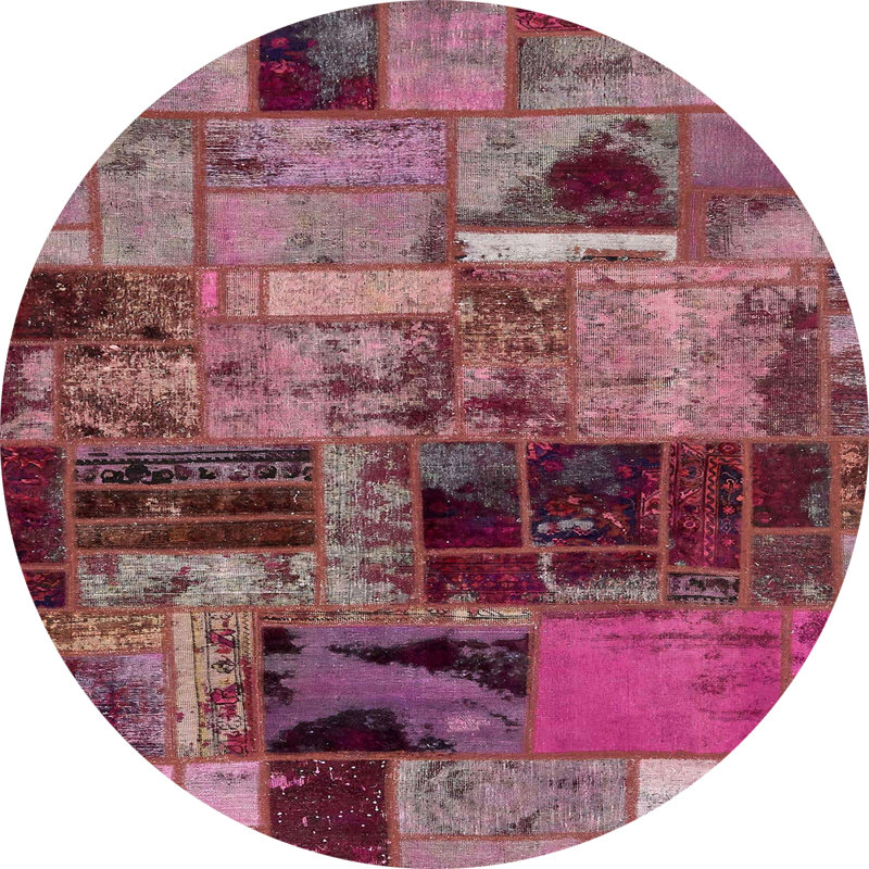 Abstract Indoor Rug, Round 6'