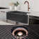 Luxury 33" L x 20" W Dual Mount Kitchen Sink with Basket Strainer