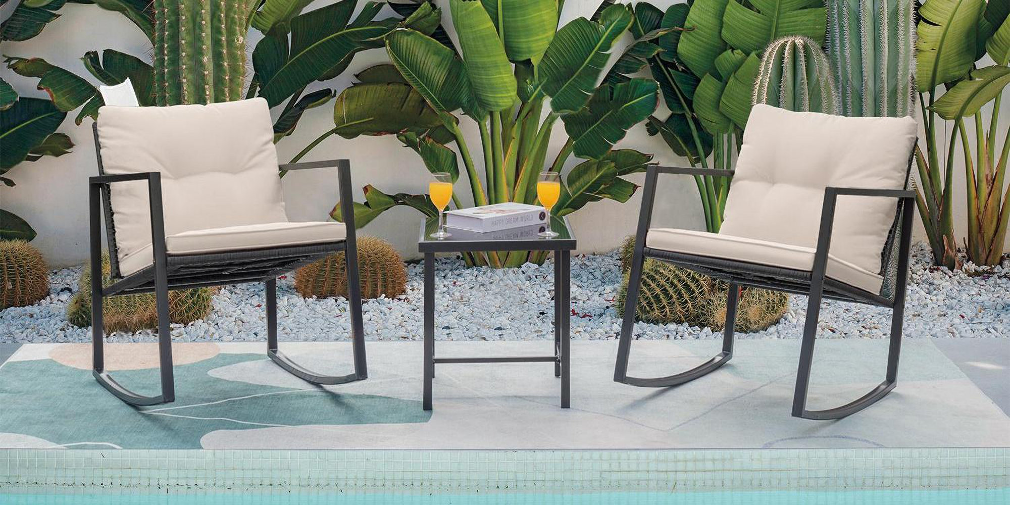 Beauman rocking 3 piece seating group with cushions hotsell
