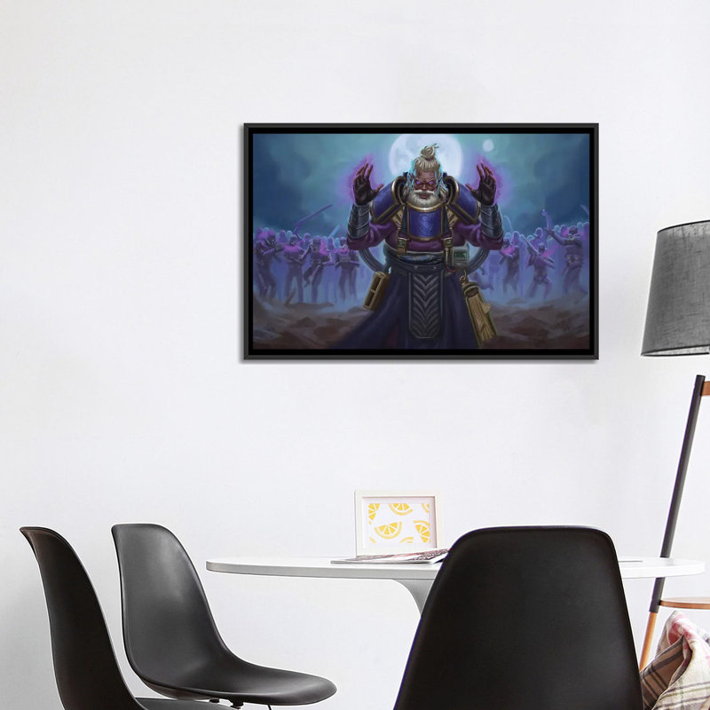 Paizo demi-page - reproduction d'art murale - toile encadrée, H 26 po x l 40 po, Noir