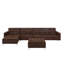 Finnegan 5 Seater Faux Leather Sofa Bed-203433027-203433025