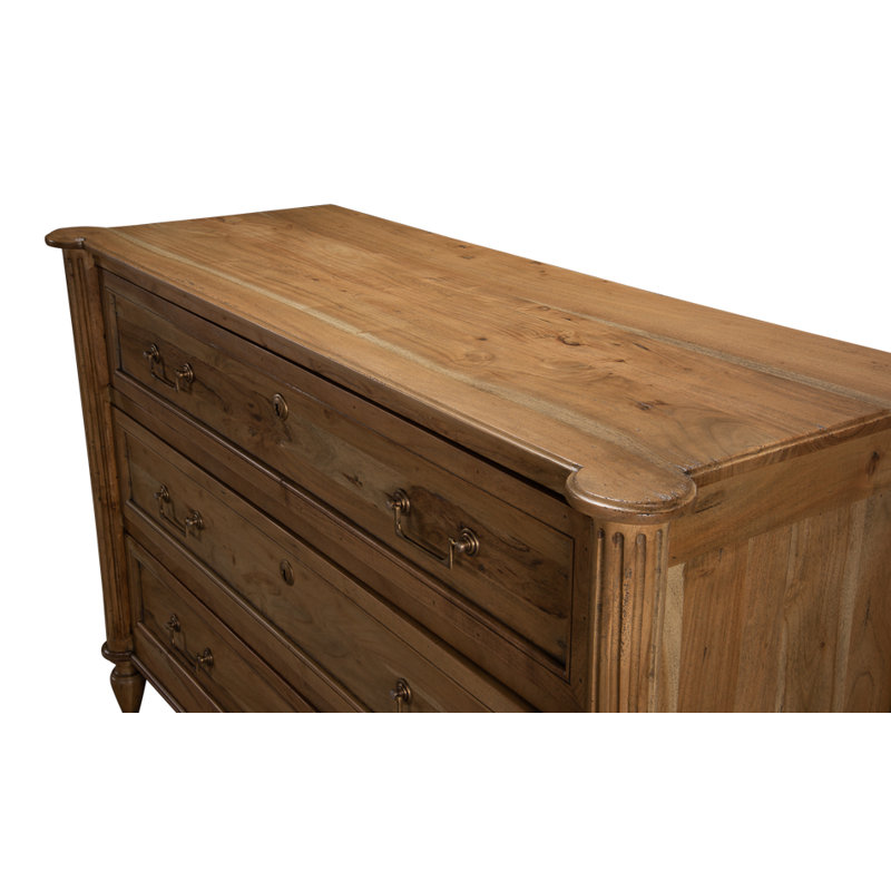 Chamberlain Solid Wood Storage Cabinet, Driftwood