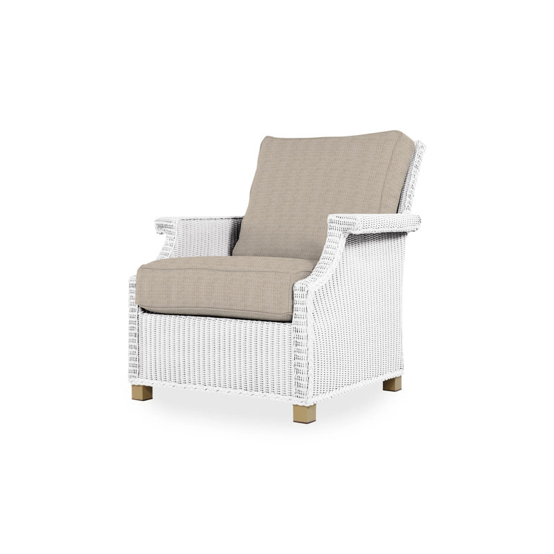 Hamptons Outdoor Lounge Chair, Cottage Pepper, White