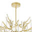 Lustre moderne 26 po en or pour vestibule, 6 lumières avec base G9-184914481