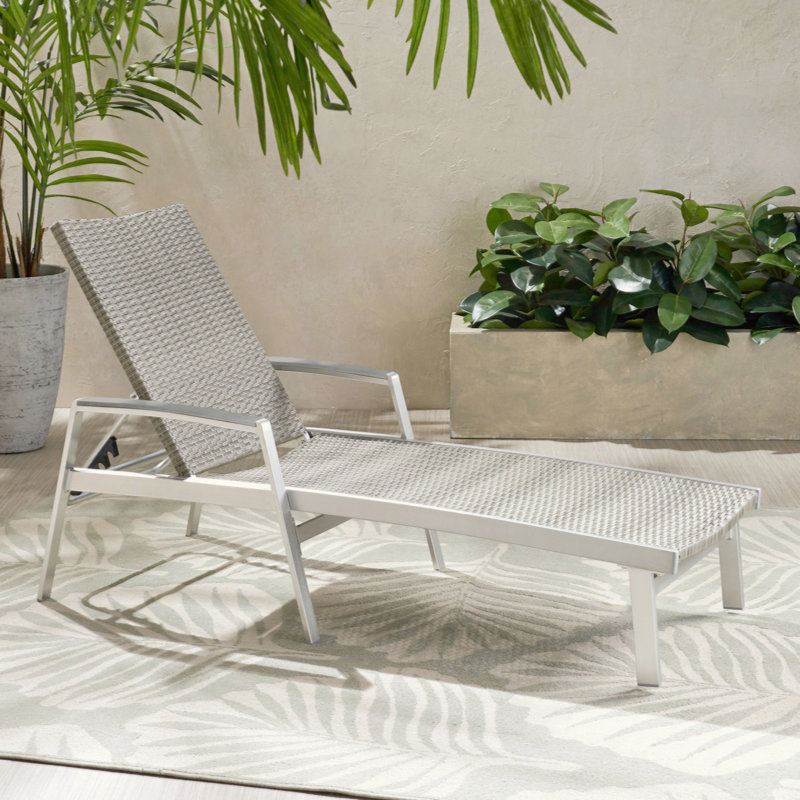 Marin 77.25" Long Reclining Chaise, 1, Dark Gray