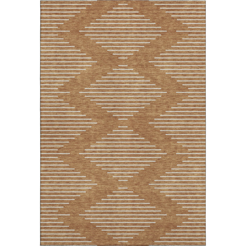 Premium Machine Washable Colmenero AMF1016 Geometric Rug, Rectangle 9' x 12'