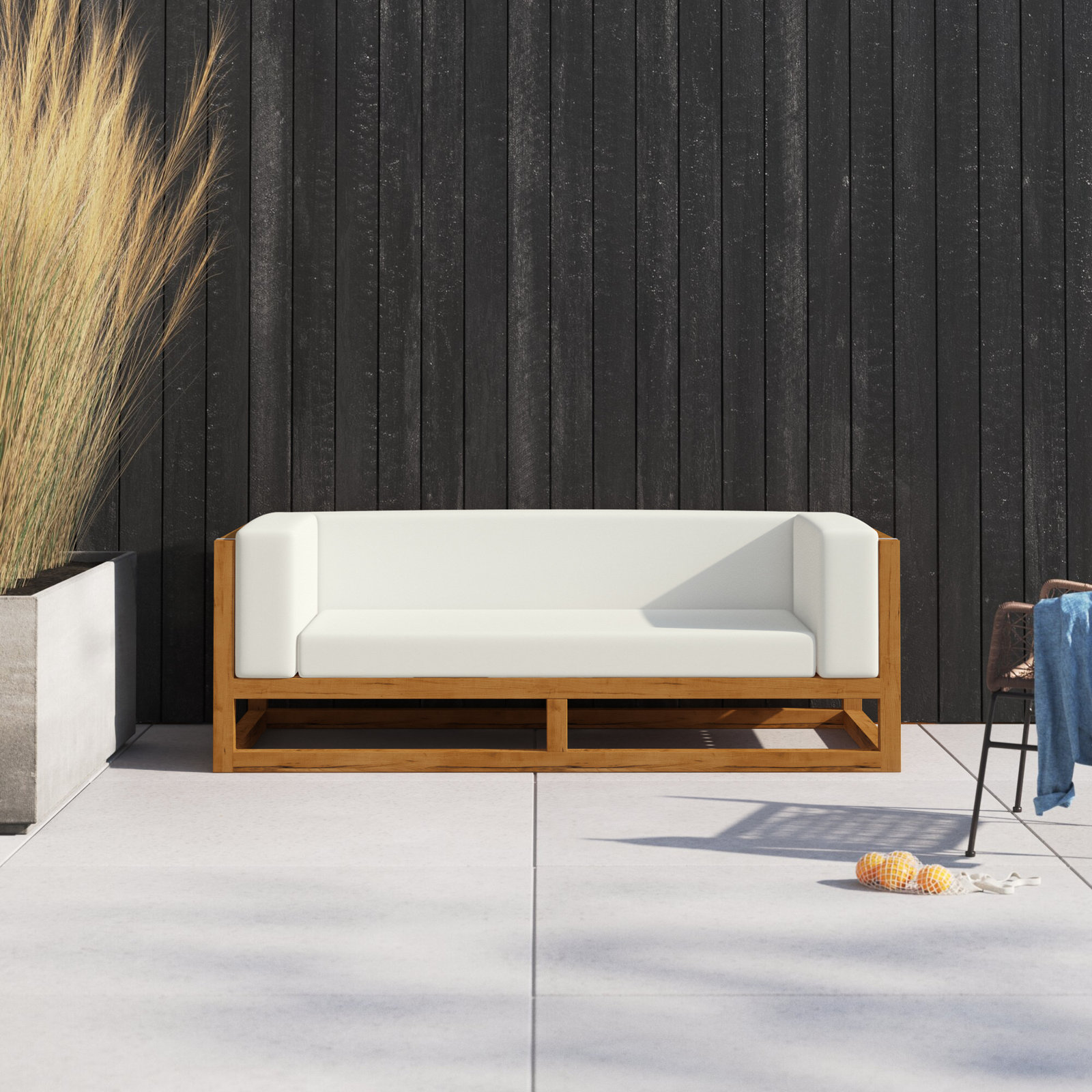 Newbury 72" Teak Patio Sofa