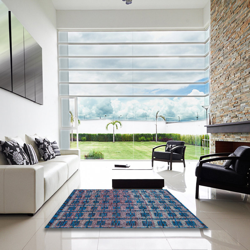 Abstract Indoor Rug, Square 8'