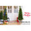 Arbre de Noël vert 4 pi avec base scintillante - 100 lumières DEL multicolores, 396 pointes, baies rouges et pommes de pin, branches pleines en PE / PVC, pot lumineux festif