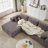 Modern Chenille Upholstered Sectional Sofa Couch Set-119729079
