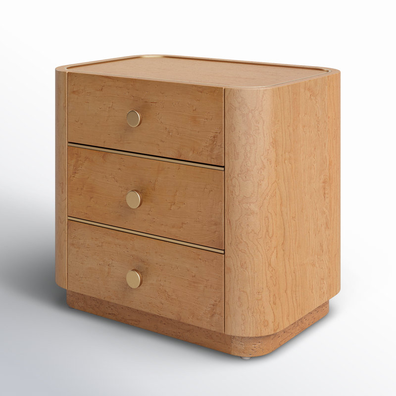 Yuna 3 Drawer 22" Nightstand