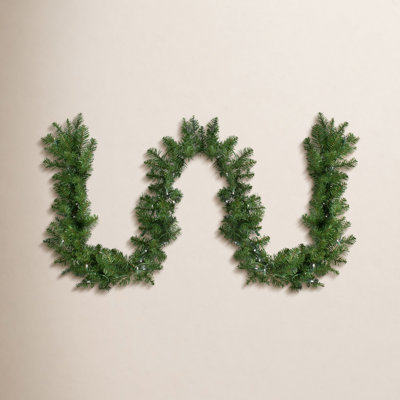 600'' in. Lighted Faux Garland