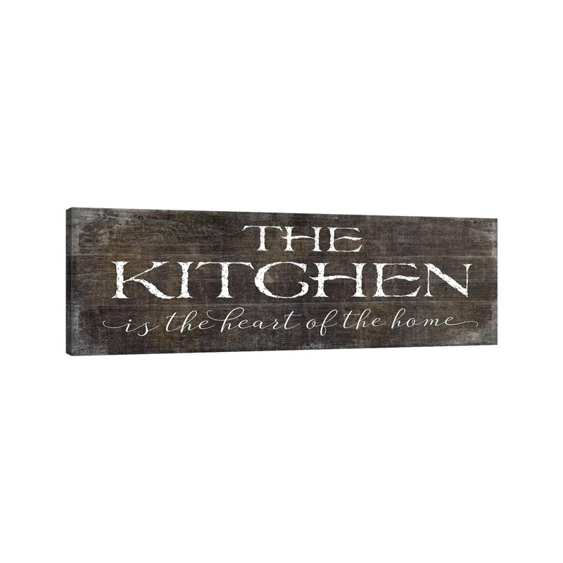 The Kitchen Is The Heart Of The Home by Mollie B. - Wrapped Canvas Panoramic Print, 30.48 cm H x 91.44 cm W x 1.91 cm D