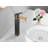 Waterfall Vessel Sink Faucet One Hole Bathroom Faucet with Drain Assembly-88740450