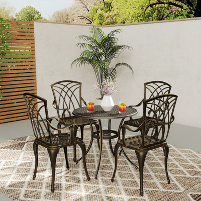 Round 5 - Piece 4 - People 85Cm L Outdoor Table Set