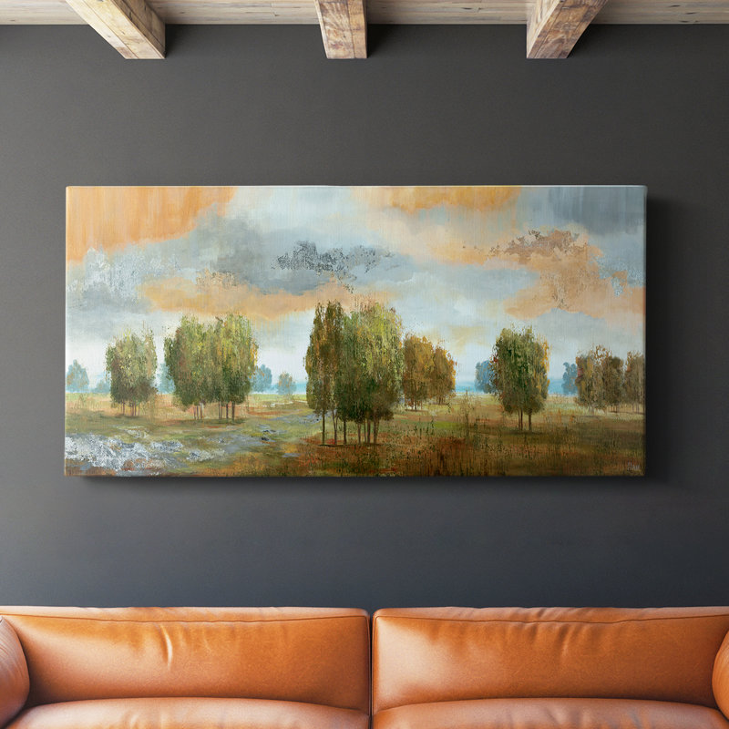 Meadow Vista II - Toile tendue avec châssis - Prêt à accrocher, H 16 po x l 32 po