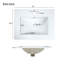 Base de meuble-lavabo simple 24 po seulement