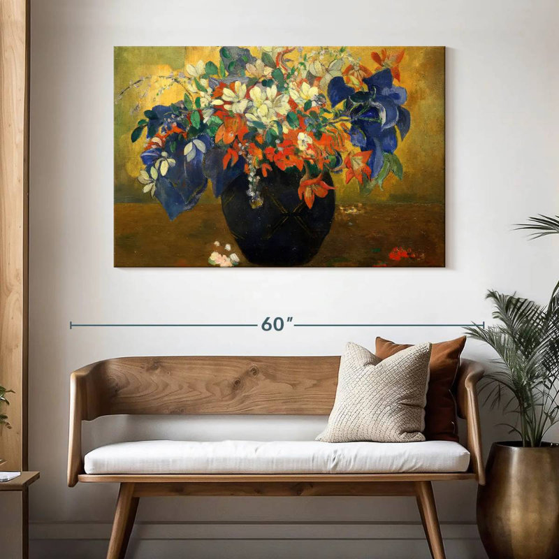 Harnek un vase de fleurs 1896, H 32 po x l 48 po