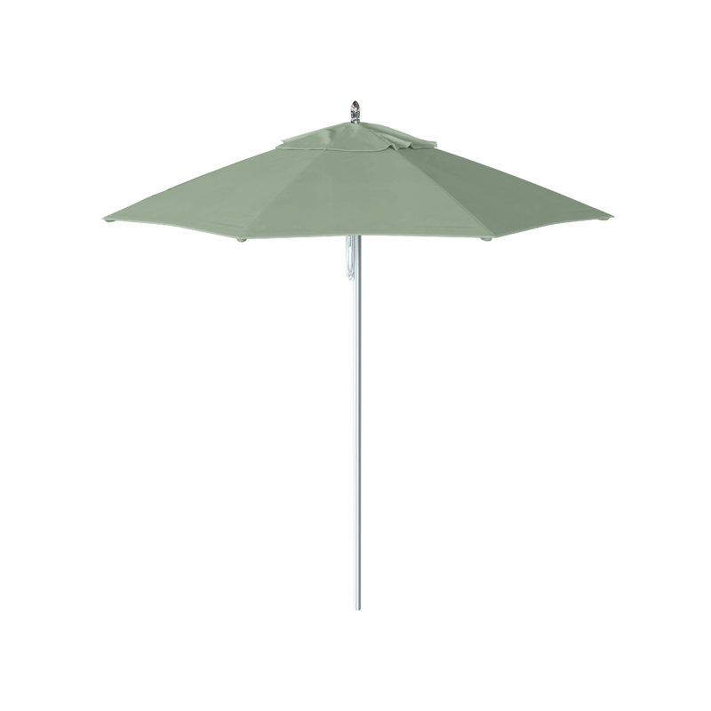 Parasol de marché 7 pi 6 po Dougall, Tissage uni Sunbrella® palette brume