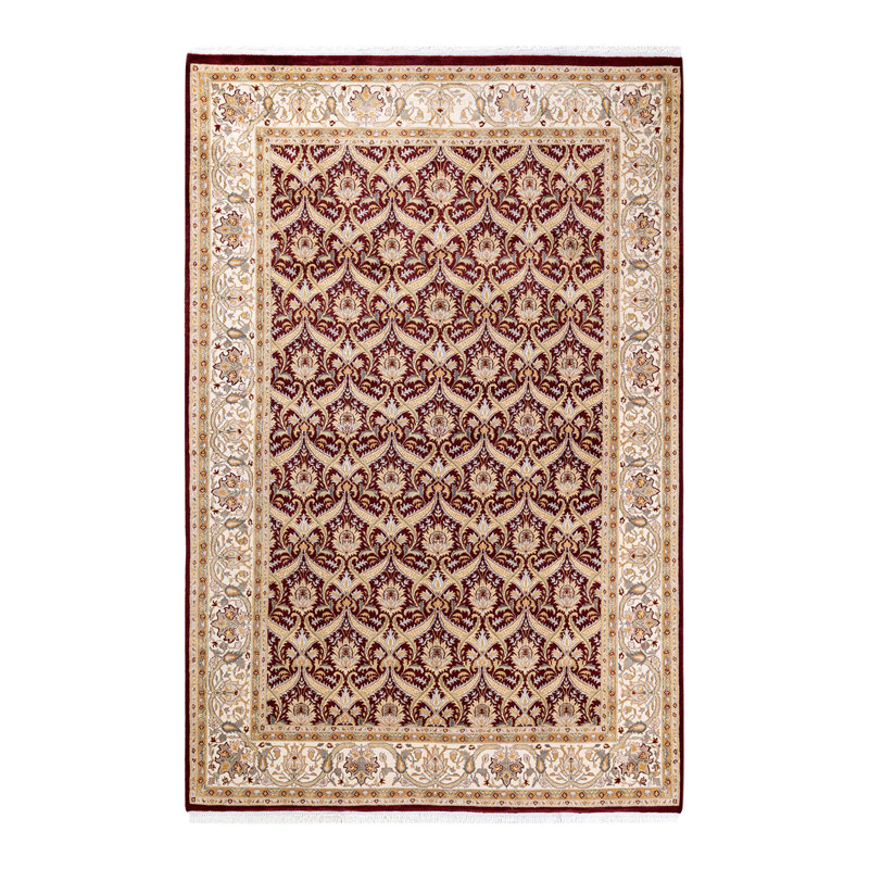 Classic One-of-a-Kind 6'2" X 9'5" Hand Knotted Area Rug