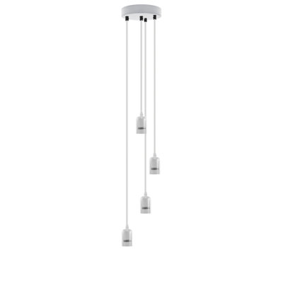 Bashira 4 - Light White Cluster Pendant