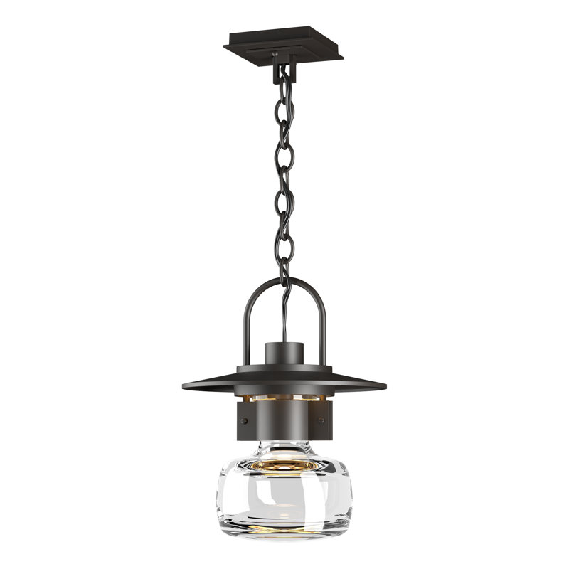 Mason 1 - Light Outdoor Pendant, Coastal Oil Rubbed Bronze, 14.6" H x 11.3" W x 11.3" D
