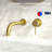 Wall Mount Faucet For Bathroom Sink Or Bathtub, Single Handle 2 Holes Brass Rough-In Valve Included-118546074