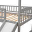 Lit mezzanine simple avec glissade, lit maison avec glissade-774517784