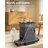 Adjustable Elevated Pet Feeder With Double Bowls