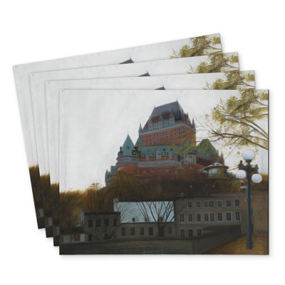 Le Château de Frontenac Autumn Polyester Chandrine - Set of 4