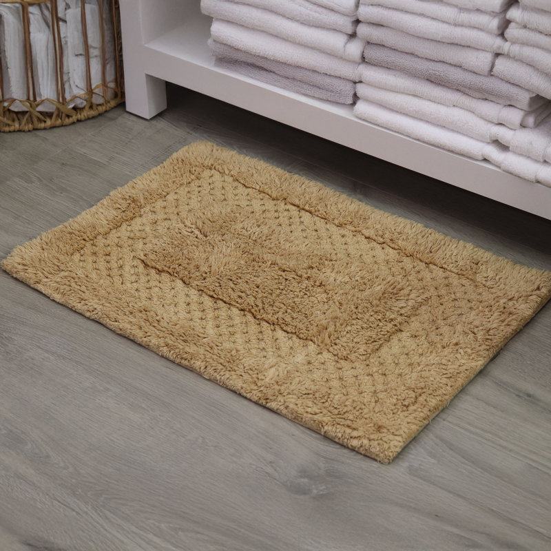 Tapis pour salle de bain 100% coton Classy Bathmat, l 17 po x L 24 po, Lin