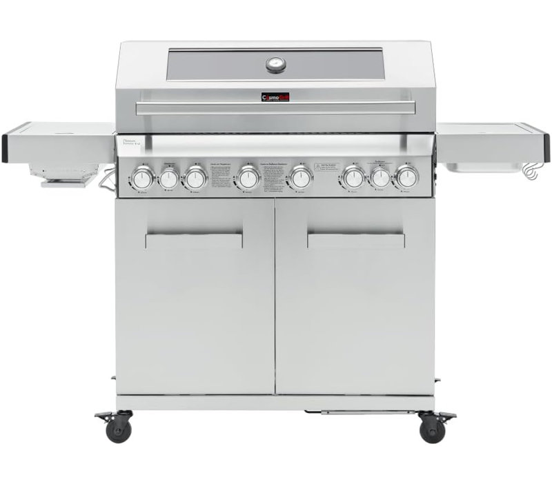 COSMOGRILL 6 - Burner Freestanding 96222.39 BTU BTU Gas Grill with Side Burner and Cabinet