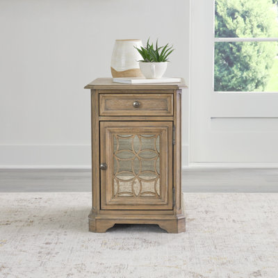 Colchester End Table with Drawer and Cabinet