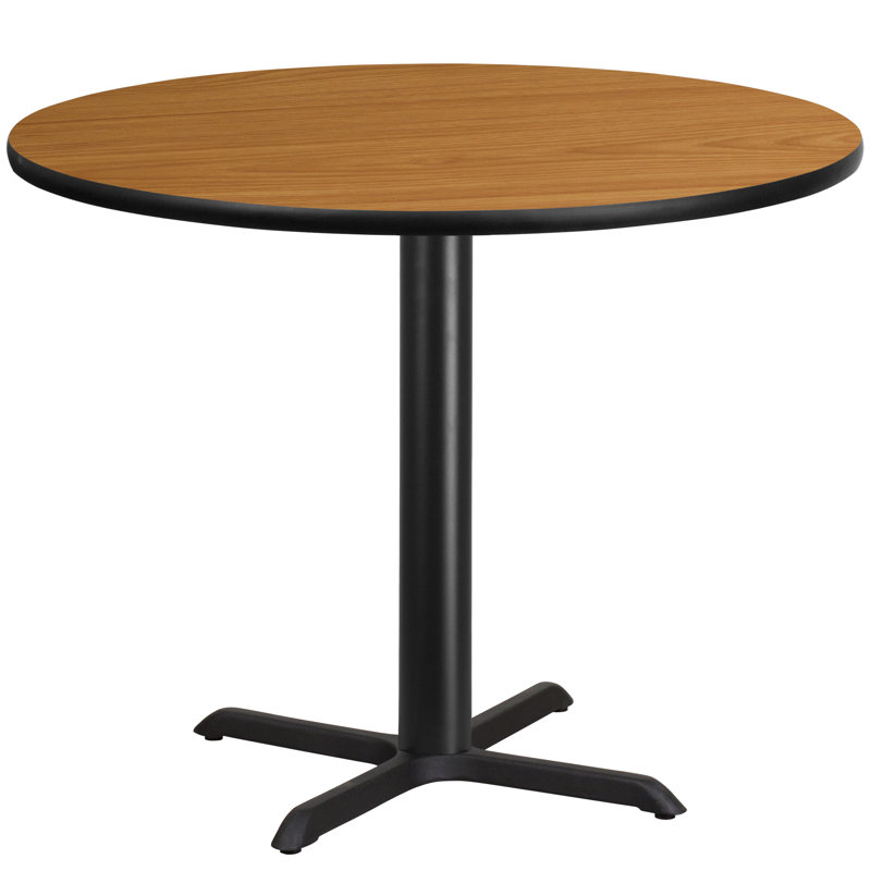 Plateau de table rond en stratifié Carrus, H 31,13 po x l 42 po x P 42 po, Naturel