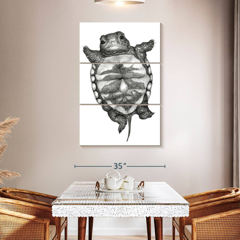 Brampt Little Turtle, 50" H x 32" W