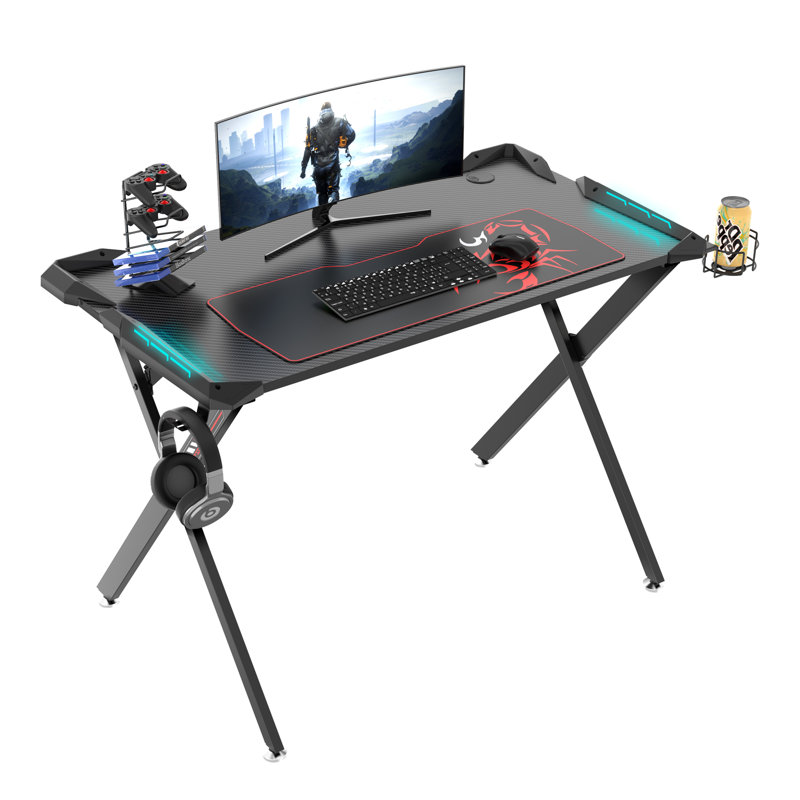 Metal Base Computer Desk