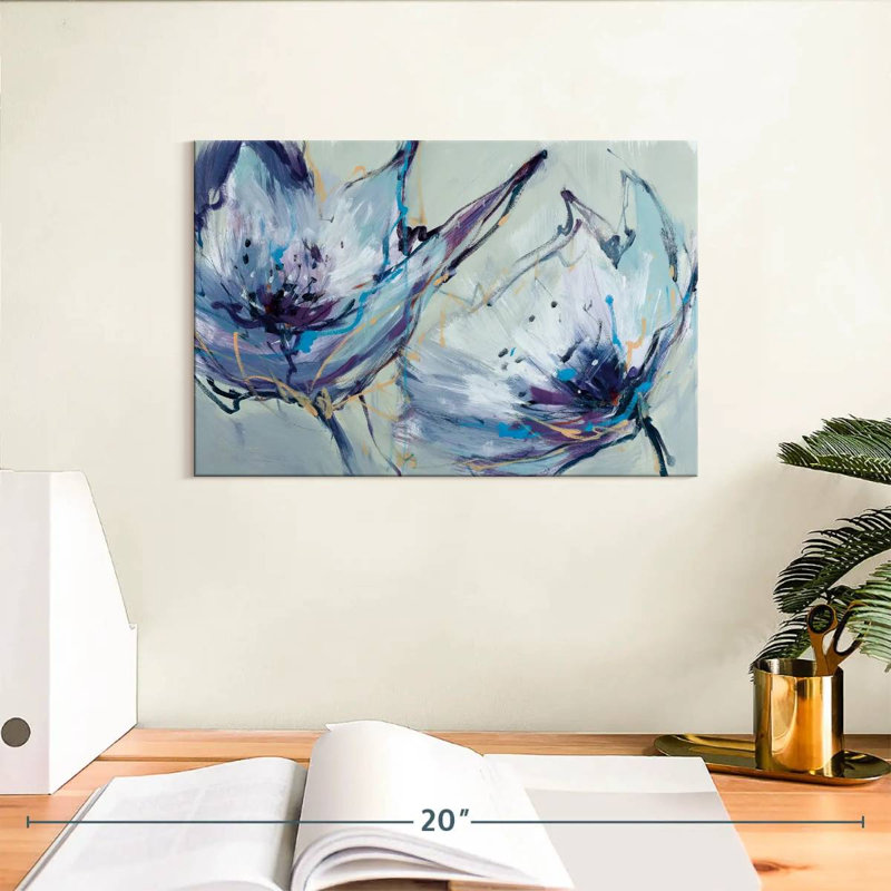 Avery en fleurs lilas, H 8 po x l 12 po