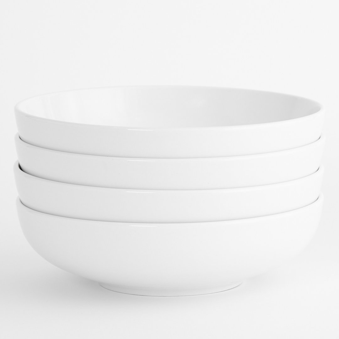 Euro Essential 9.25'' Bistro Bowl - (Set of Four) Euro Ceramica 