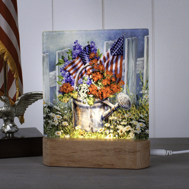 Patriotic Garden Night Light